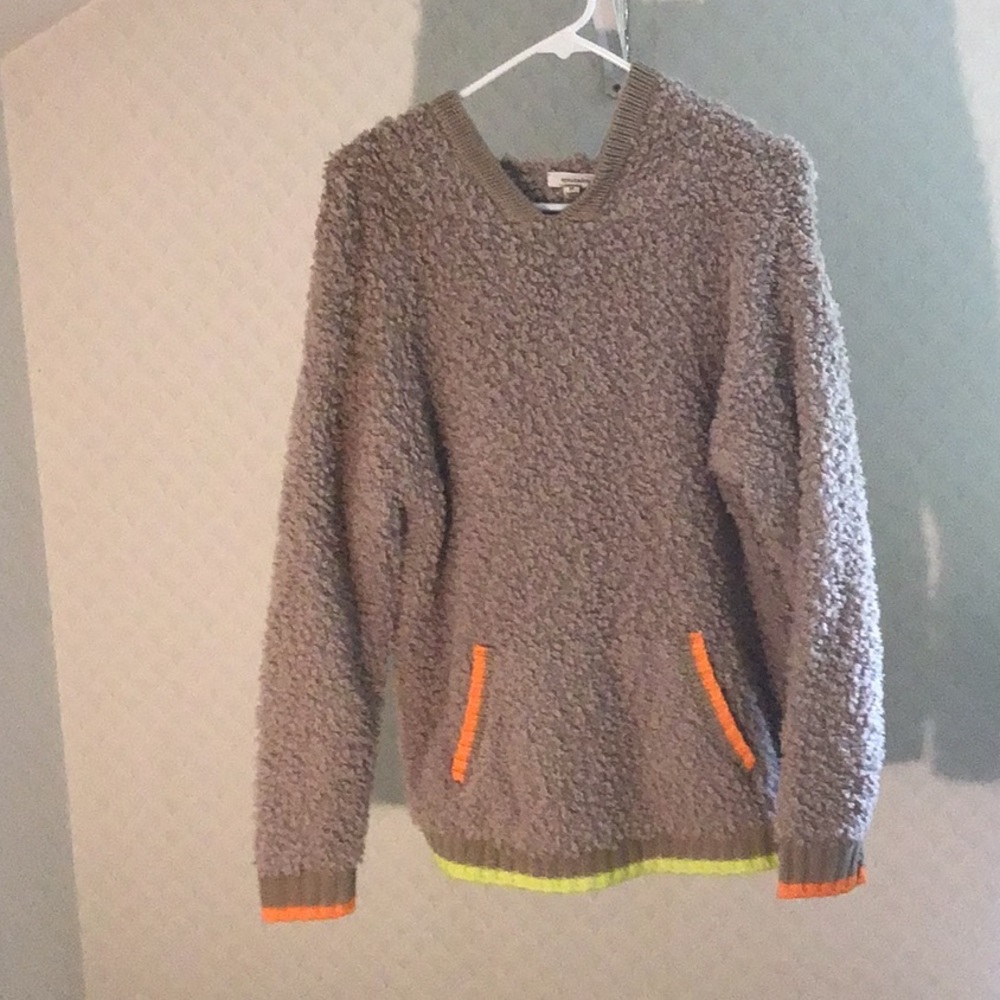 Eyeshadow fuzzy knit sweater 1980 style neon!!! Accents